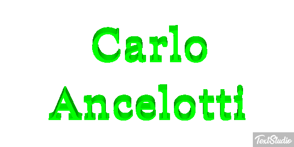 Carlo Ancelotti Text effect