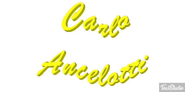 Carlo Ancelotti Text effect