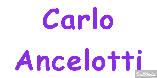 Carlo Ancelotti Text effect