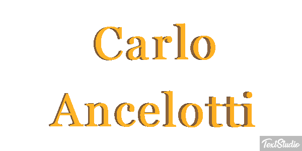 Carlo Ancelotti Text effect