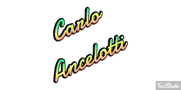Carlo Ancelotti Text effect