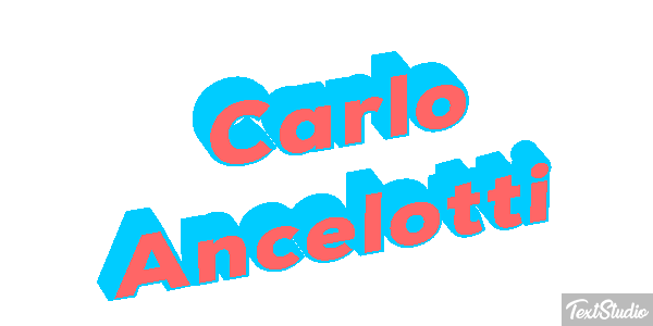 Carlo Ancelotti Text effect