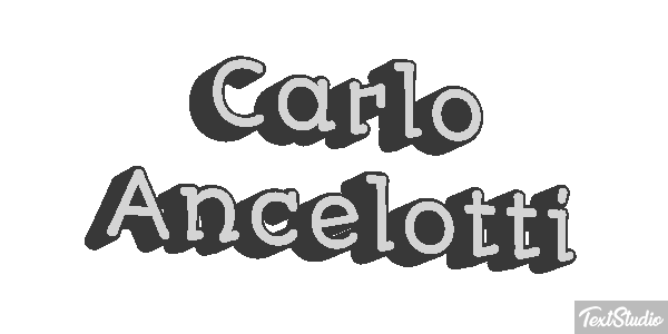 Carlo Ancelotti Text effect