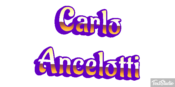 Carlo Ancelotti Text effect