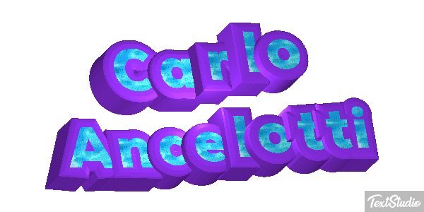 Carlo Ancelotti Text effect