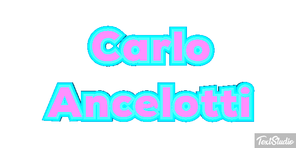Carlo Ancelotti Text effect