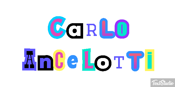 Carlo Ancelotti Text effect