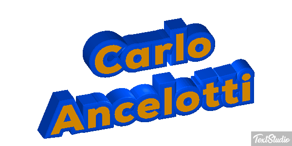 Carlo Ancelotti Text effect