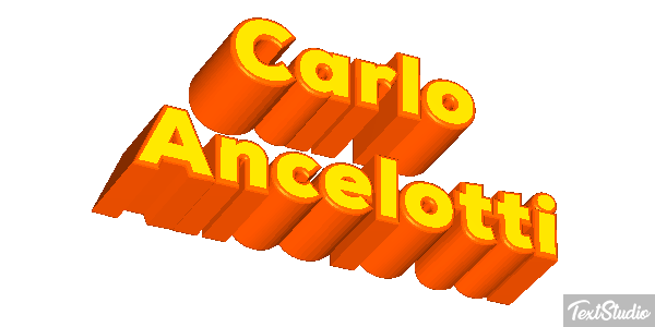 Carlo Ancelotti Text effect