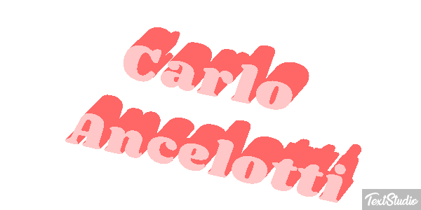 Carlo Ancelotti Text effect