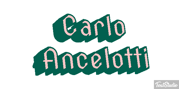 Carlo Ancelotti Text effect