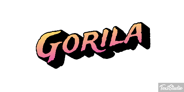 Gorila テキスト効果