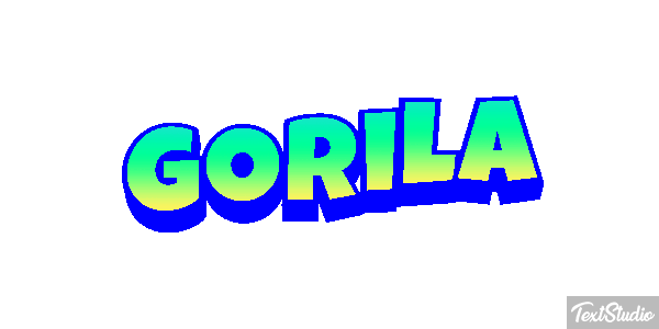 Gorila テキスト効果