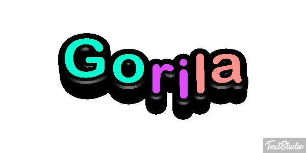 Gorila テキスト効果