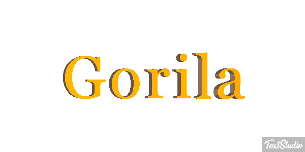 Gorila テキスト効果