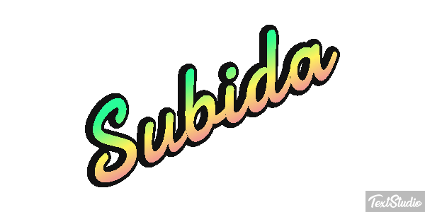 Subida Текстовый эффект