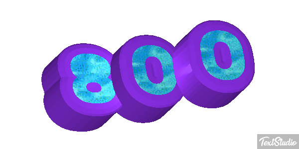 800 Efecto de texto