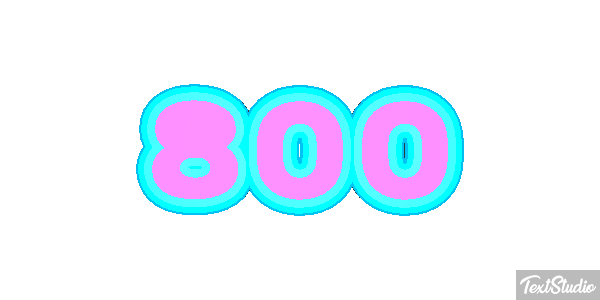 800 Efecto de texto
