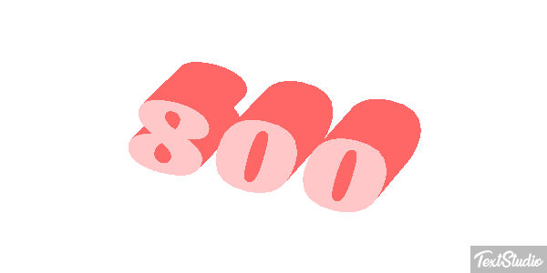 800 Efecto de texto