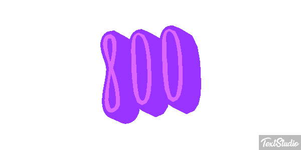 800 Efecto de texto