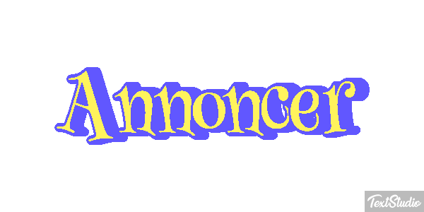 Annoncer Texteffekt