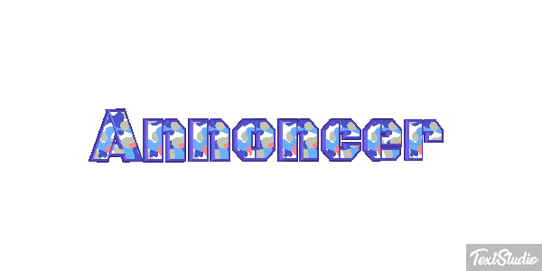 Annoncer Texteffekt