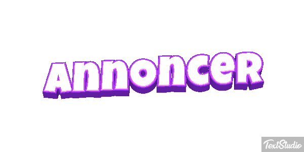 Annoncer Texteffekt