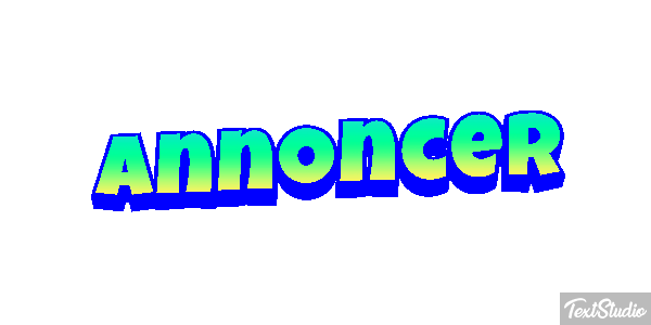 Annoncer Texteffekt