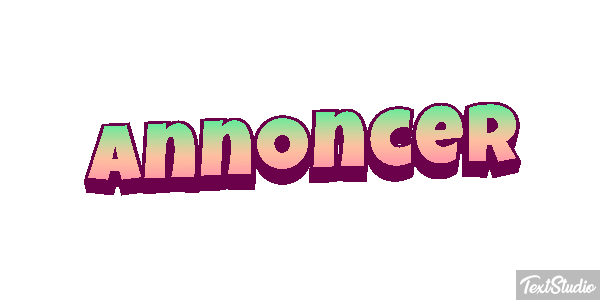 Annoncer Texteffekt