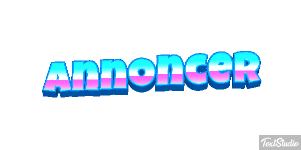 Annoncer Texteffekt