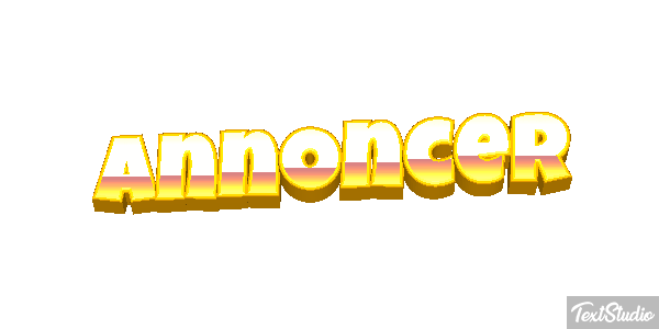 Annoncer Texteffekt