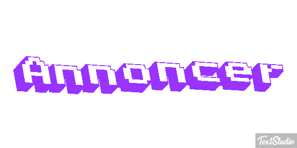 Annoncer Texteffekt