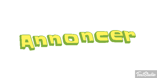Annoncer Texteffekt