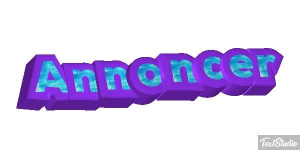 Annoncer Texteffekt