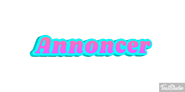 Annoncer Texteffekt
