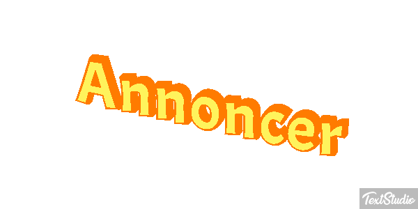 Annoncer Texteffekt