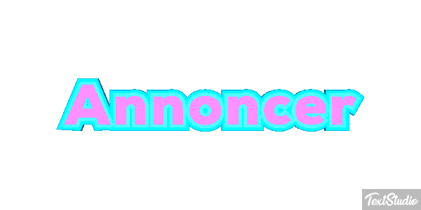 Annoncer Texteffekt