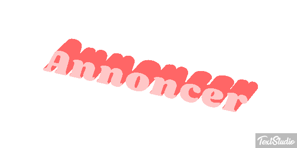 Annoncer Texteffekt