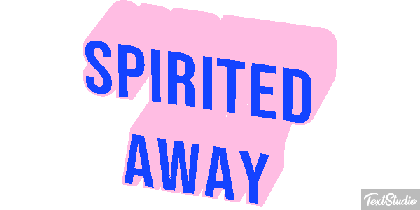 Spirited Away Efeito do texto