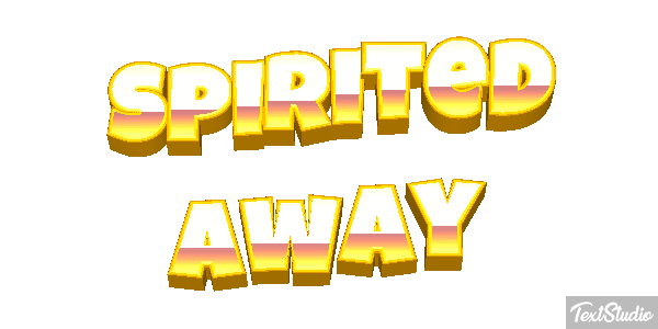 Spirited Away Efeito do texto