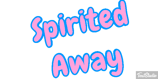 Spirited Away Efeito do texto