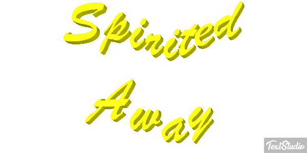 Spirited Away Efeito do texto
