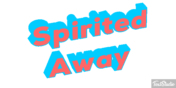 Spirited Away Efeito do texto