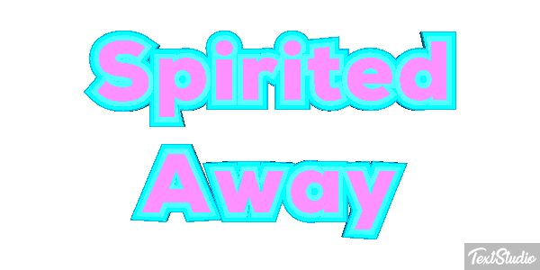 Spirited Away Efeito do texto
