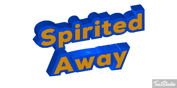 Spirited Away Efeito do texto
