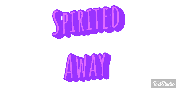 Spirited Away Efeito do texto