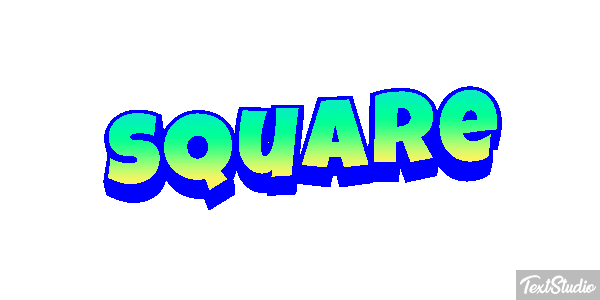 Square Tekst effect