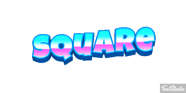 Square Tekst effect