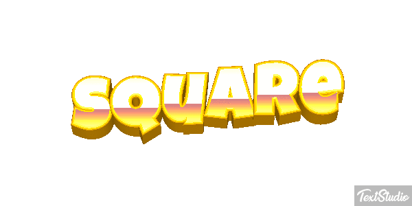 Square Tekst effect