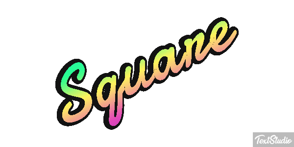 Square Tekst effect